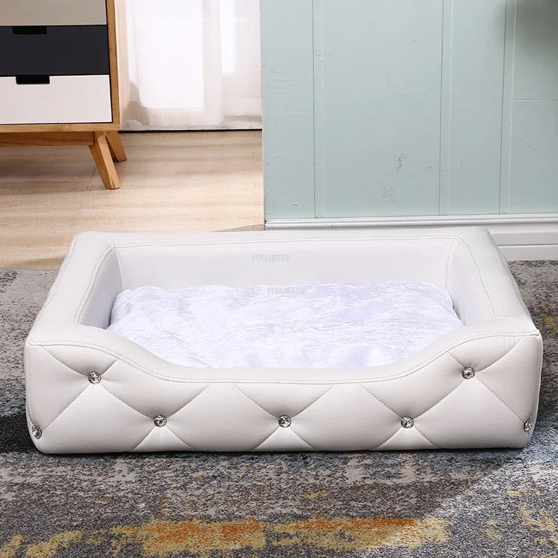 Light Luxury with Drill Dog Beds Pet Small Dog House Four Seasons Universal Dirt-resistant Waterproof Pet Supplies Home Dog Mat Fashioned Furbabies