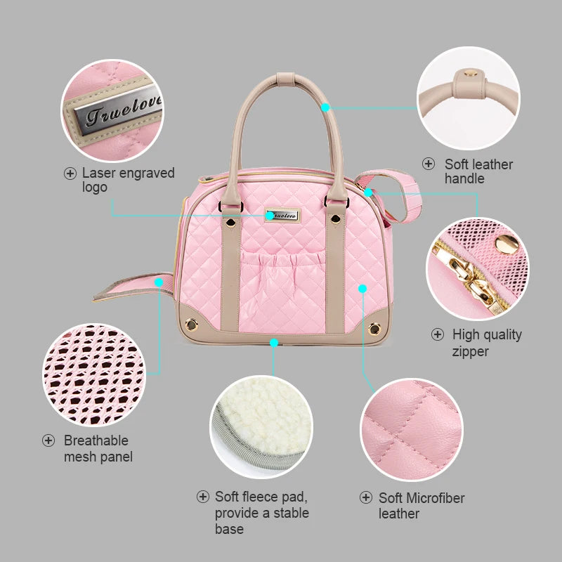 Truelove Fashion Pet Carrier Handbag Out of Portable Bag Space Cabin Hug Cat Dog Artifacts Out Bag Backpack Pet Box Cage TLX6971 Fashioned Furbabies