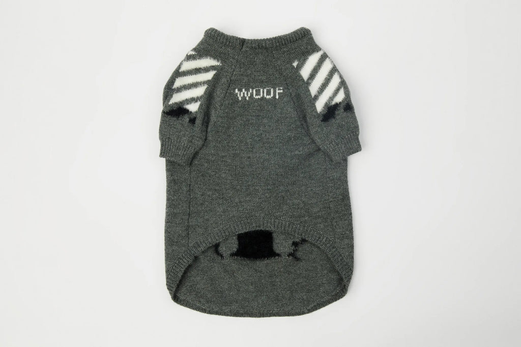 WOOF Knit Dog Sweater — Thick Cotton Jumper for French Bulldogs & Small-Medium Dogs | S–3XL