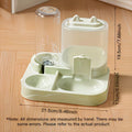 2-in-1 Pet Feeder & Water Dispenser — Dry/Wet Separation Transparent Travel Feeder for Cats & Dogs | 3 Colors