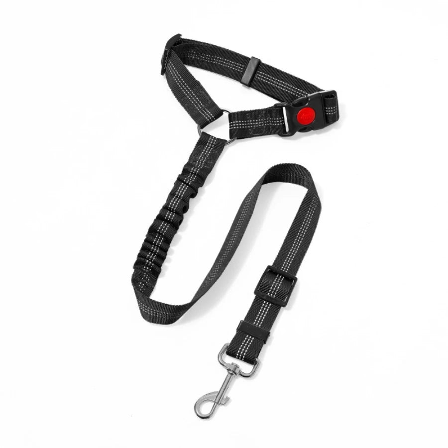 Reflective Elastic Dog Car Seat Belt & Leash