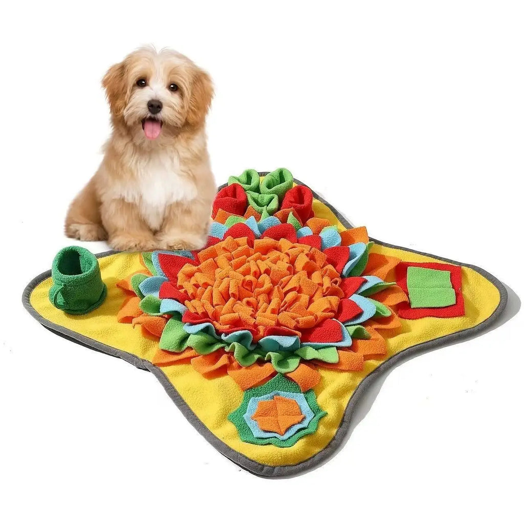 Pet Snuffle Training Mat — Plush Slow Feeder & Stress Relief Sniffing Blanket for Dogs & Cats | 4 Colors