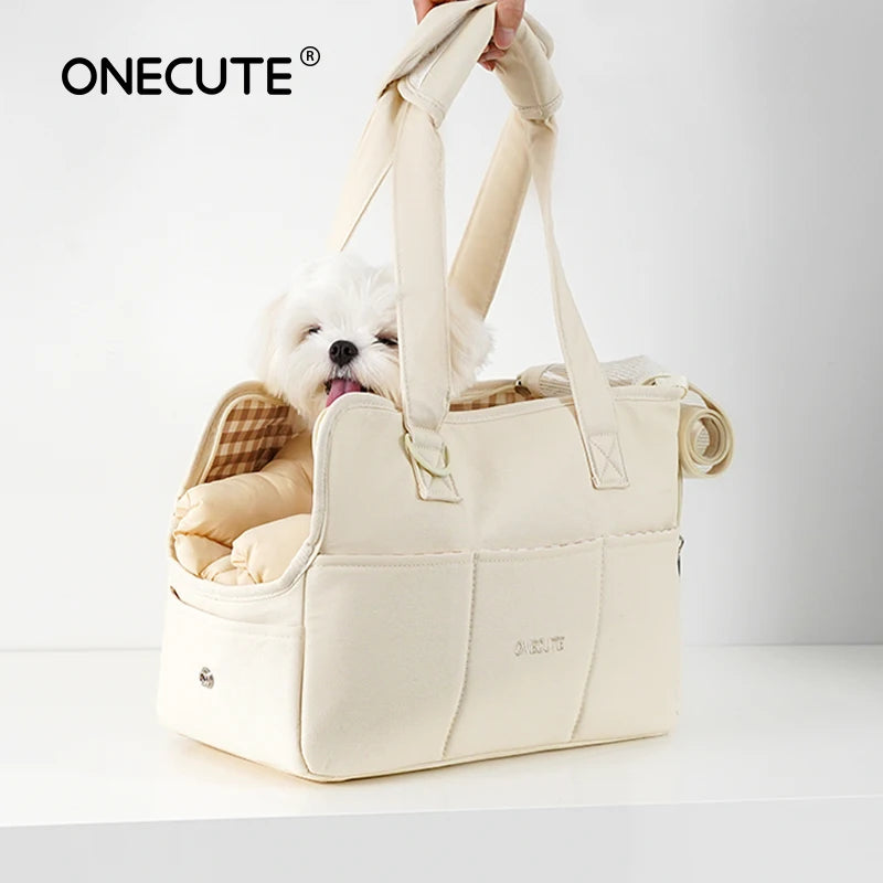 Puppy Go Out Portable Shoulder Handbag Dog Bag Pet Cat Chihuahua Yorkshire Dog Supplies Suitable For Small Dogs dog carrier Fashioned Furbabies