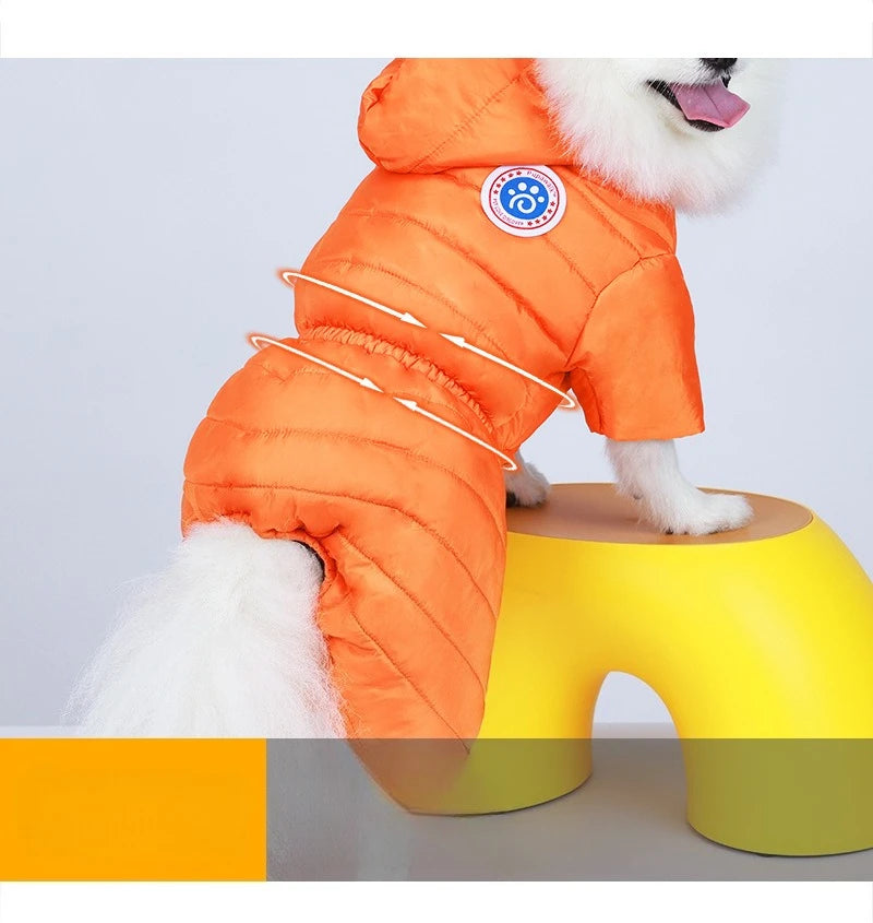 Pet Warm Dog Coat for Winter Dog Clothes Hooded Dog Jacket for Small Medium Large Dog Cat Clothes Insulated Padded Snow Jacket