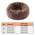 Donut Round Plush Pet Bed