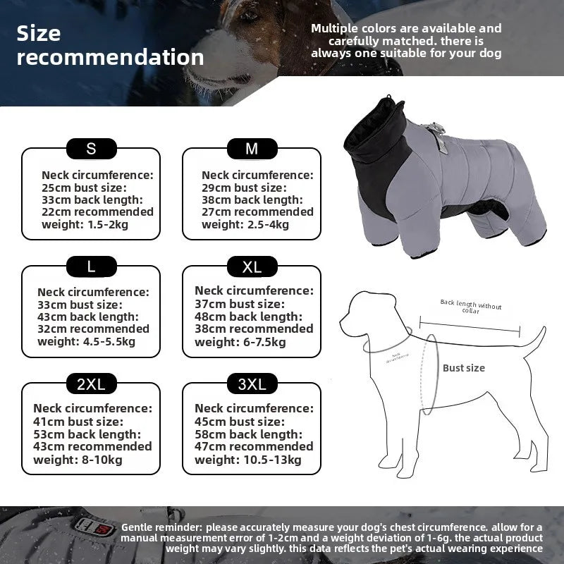 Winter dog cotton coat, , waterproof, non stick fur,