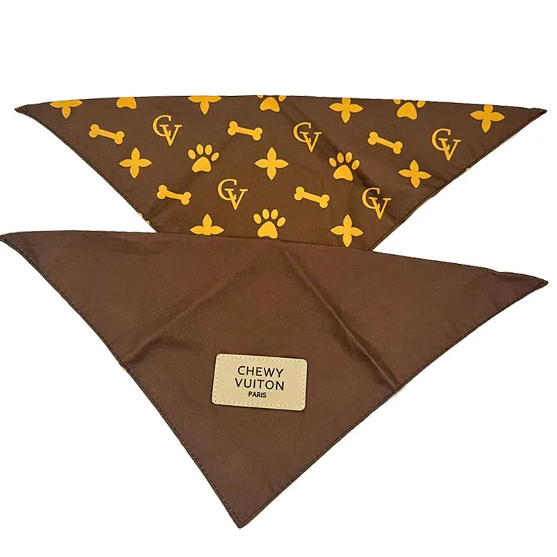 Luxury Cute French Bull Dog Triangular Bandage Pet Scarf