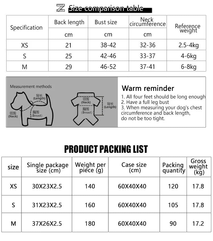 Anti-Bite Dog Jacket with Studs — Outdoor Protective Clothing for Dogs | XS–M