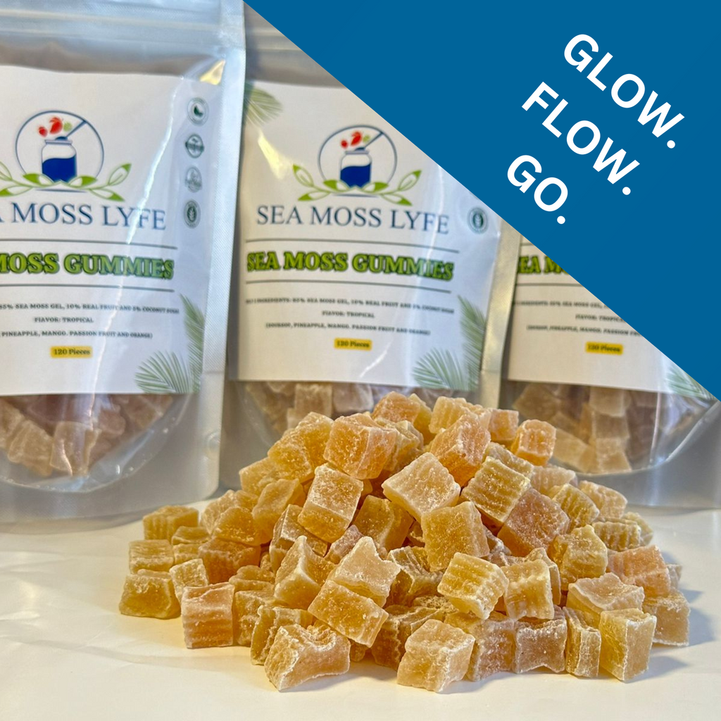 Tropical Tides Sea Moss Gummies 120 pack **30 Day Supply** Sea Moss Lyfe