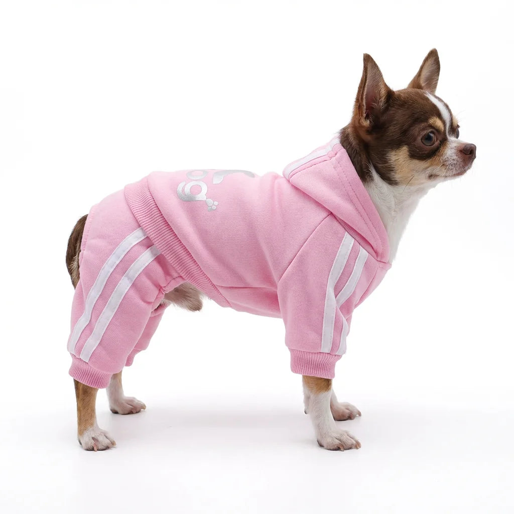Classic Fashion Dog Hoodie, Four-Leg Design Pet Apparel, Puppy Dog Sweater for Small to Medium Breeds