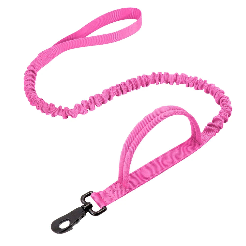 Durable Military Tactical Dog Collar Bungee Leash Set Pet Nylon Walking Training Collar For Medium Large Dogs German Shepard Fashioned Furbabies