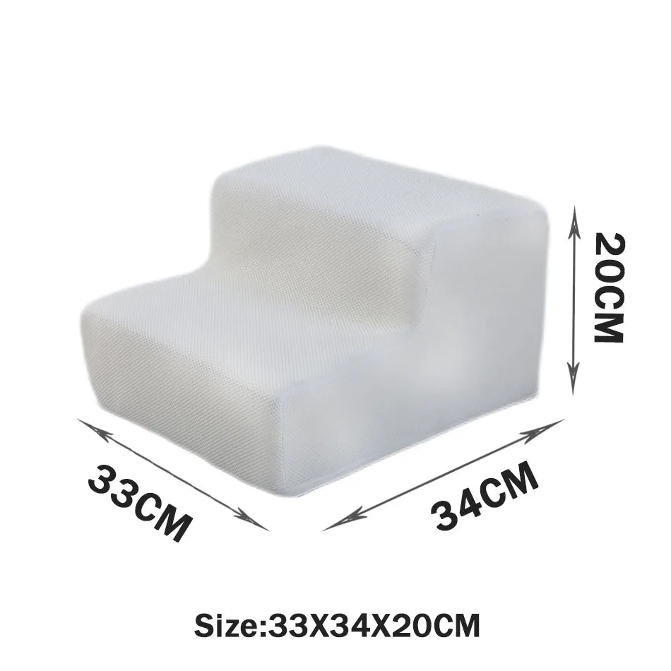 Pet Stairs & Dog Ramp — Detachable Sponge Steps for Dogs & Cats | 3-Step, Big 3-Step & 4-Step