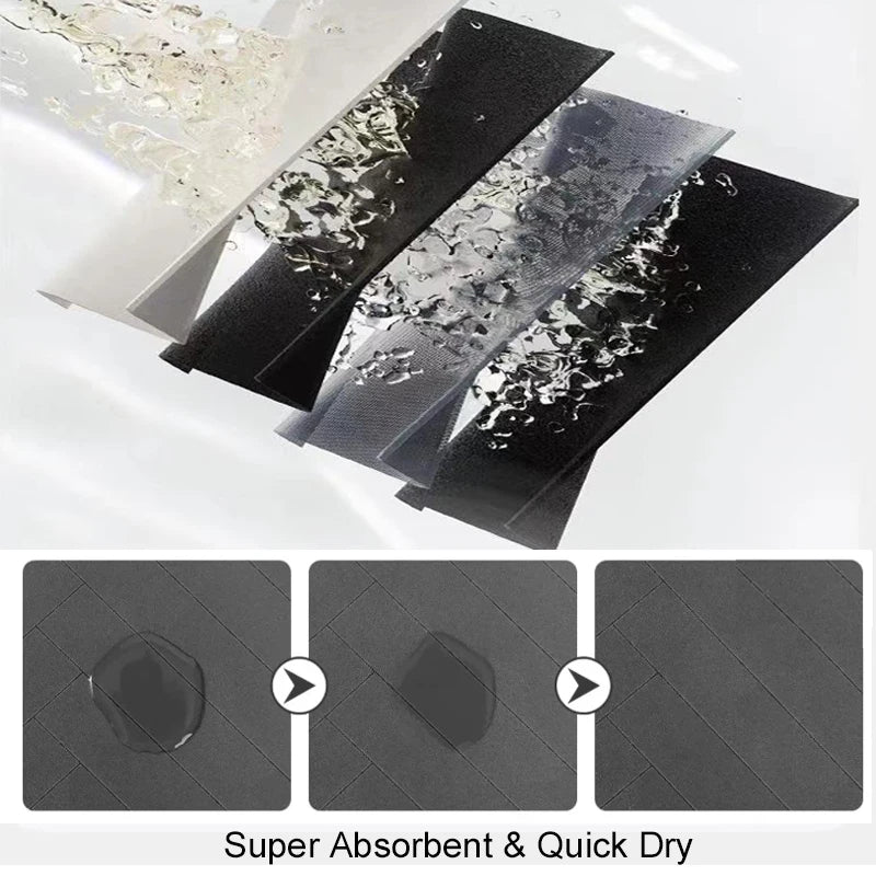 Absorbent Pet Feeding Mat — Non-Slip Waterproof Placemat for Dog & Cat Food and Water Bowls | 3 Sizes | 3 Styles