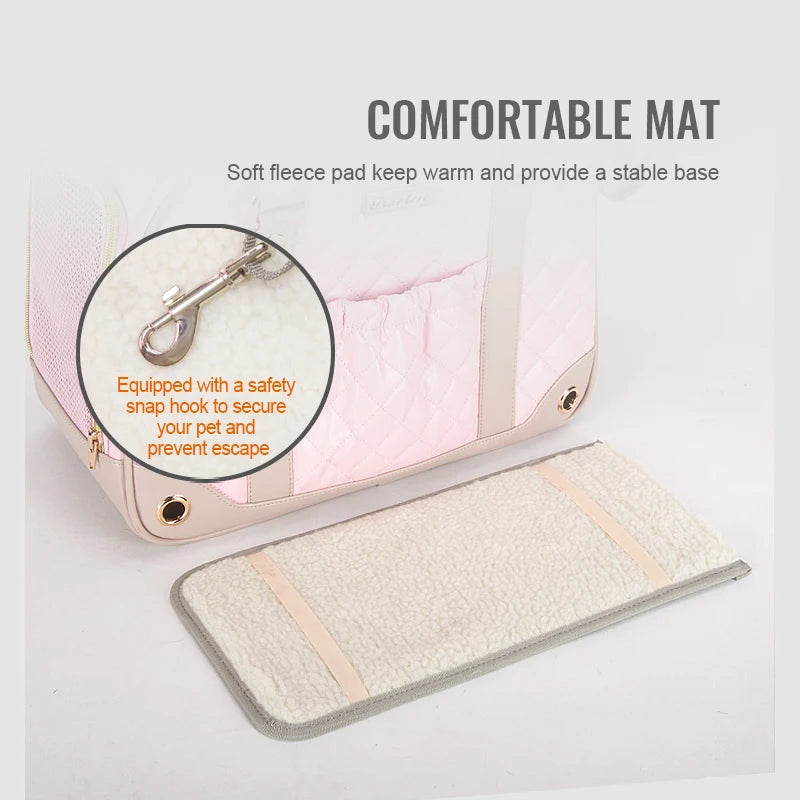 Truelove Fashion Pet Carrier Handbag Out of Portable Bag Space Cabin Hug Cat Dog Artifacts Out Bag Backpack Pet Box Cage TLX6971 Fashioned Furbabies