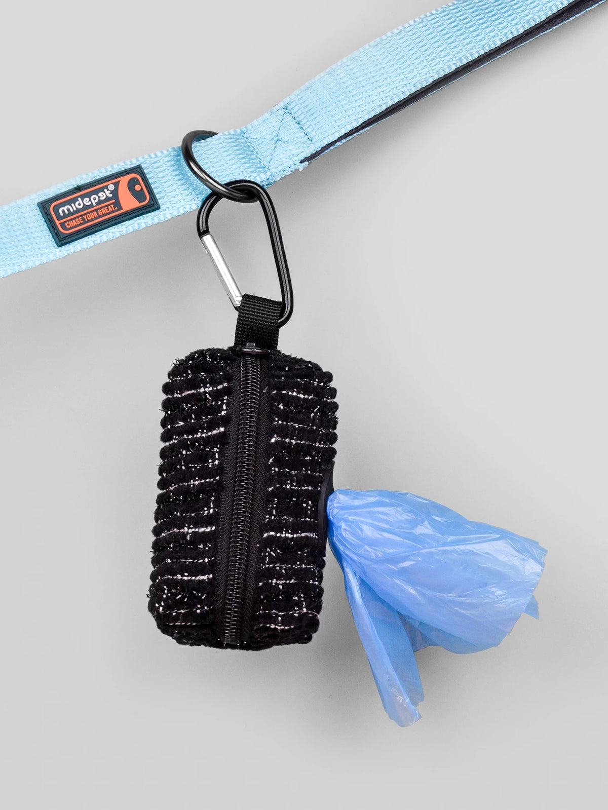 Designer Dog Poop Bag Holder — Stylish Belt-Clip Waste Bag Dispenser for Dog Walking