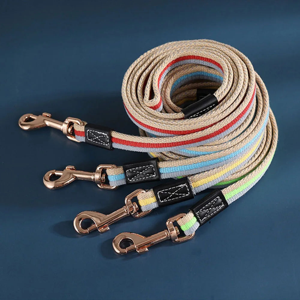 Padded Nylon Dog Training Leash — Strong Traction Lead for Small, Medium & Large Dogs | 4 Colors | 3 Widths | 2 Lengths