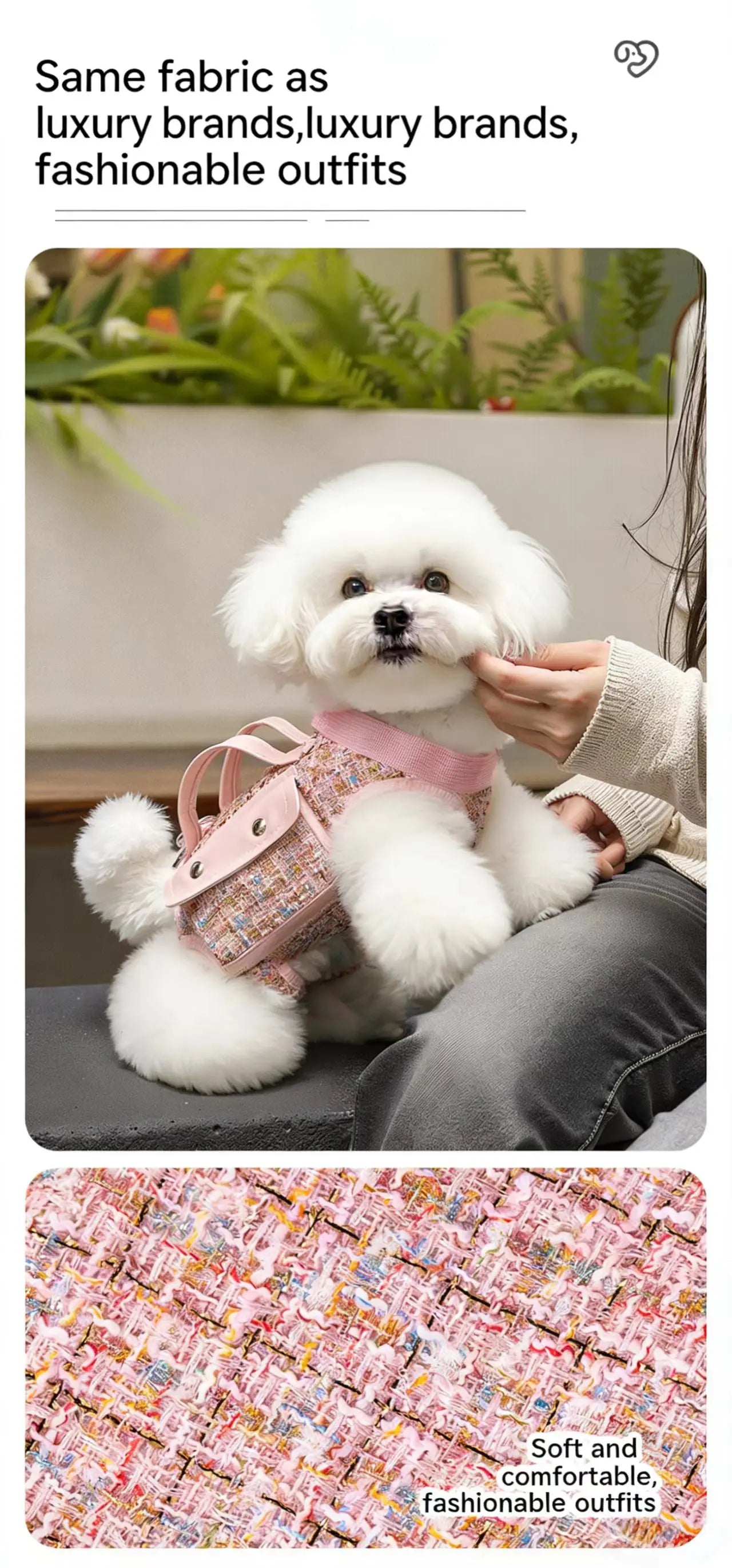 Tweed Dog Sling Carrier