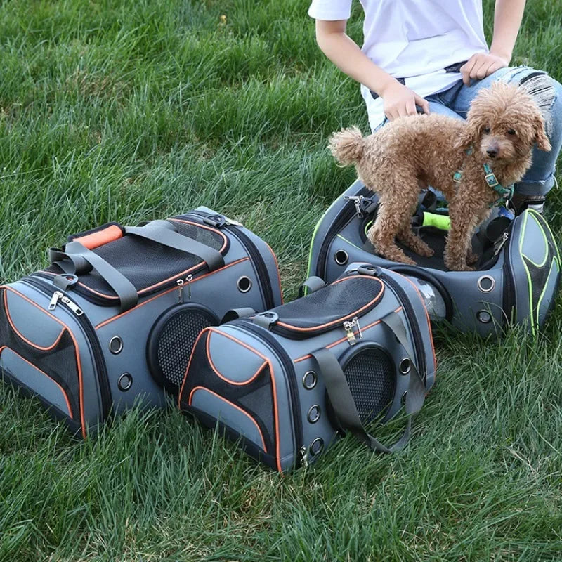 Dog Carrier Bag Pet Outing Portable Cat Dogs Handbag Crossbody Bag Breathable Large Capacity Cats Small Pet Dogs Slings Backpack Fashioned Furbabies