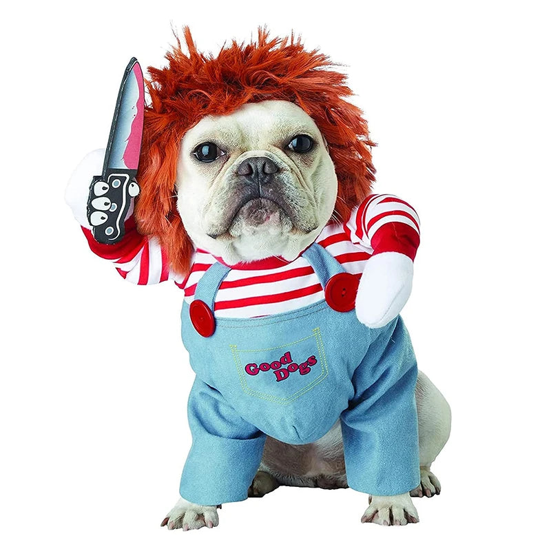 Halloween Dog & Cat Costume Set | Funny Adjustable Cosplay Outfit for Small Dogs & Cats