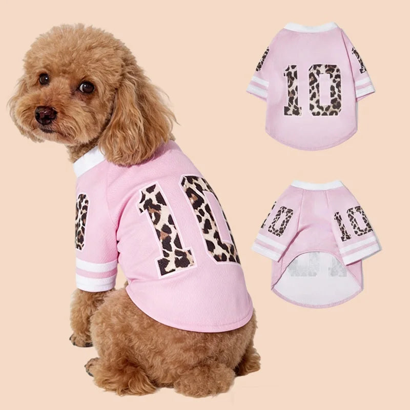 Mesh Jersey Dog T-Shirt — Breathable Sports Tank Top for Small Dogs & Cats | XS–XXL
