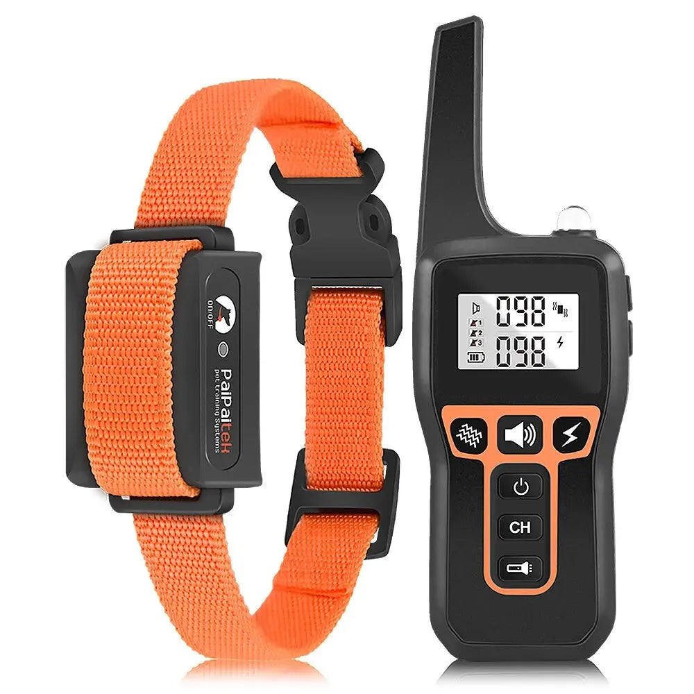 Dog Training Collar with Remote | 1000M Range, Waterproof & Rechargeable