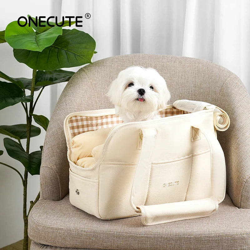 Puppy Go Out Portable Shoulder Handbag Dog Bag Pet Cat Chihuahua Yorkshire Dog Supplies Suitable For Small Dogs dog carrier Fashioned Furbabies