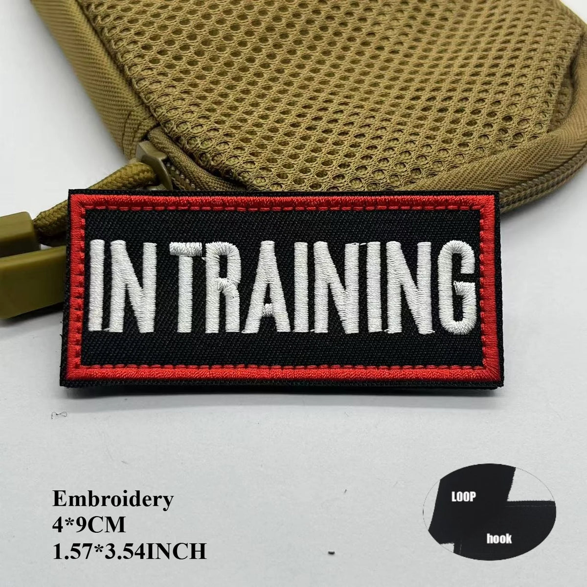 Service Dog & Therapy Dog Embroidered Velcro Patches — Do Not Pet, In Training, Rescue & Guide Dog Badge
