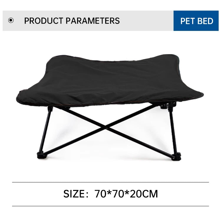 Outdoor Camping Foldable Pet Bed with Support and Dust-proof Dog Mattress, Comfortable and Soft Dog Bed for Travel Fashioned Furbabies