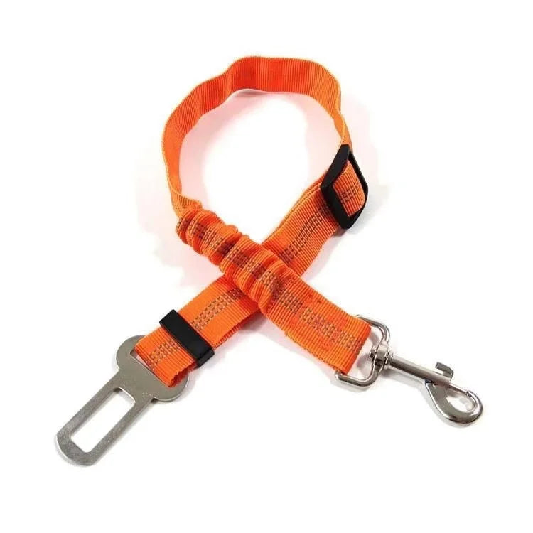 Nylon Pet Safety Seat Belt with Elastic Bungee Buffer Reflective