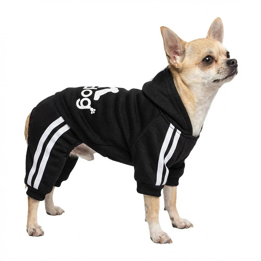 Classic Fashion Dog Hoodie, Four-Leg Design Pet Apparel, Puppy Dog Sweater for Small to Medium Breeds