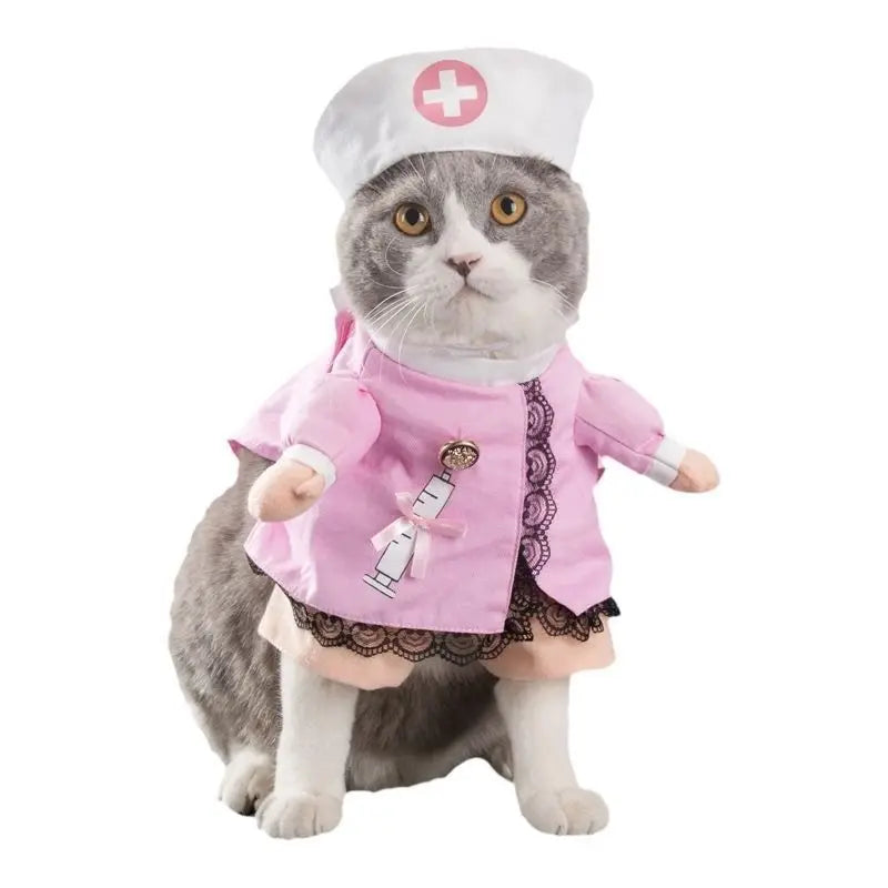 Halloween Dog & Cat Costume Set | Funny Adjustable Cosplay Outfit for Small Dogs & Cats