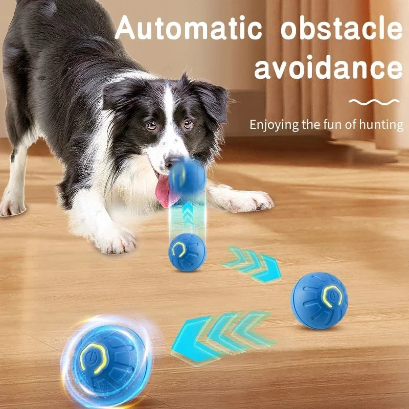 Smart Interactive Bouncing Ball Toy — USB Rechargeable Auto-Moving Ball for SmallDogs & Cats | 3-Hour Playtime | Dual Mode￼ (please observe pets when playing with this toy)