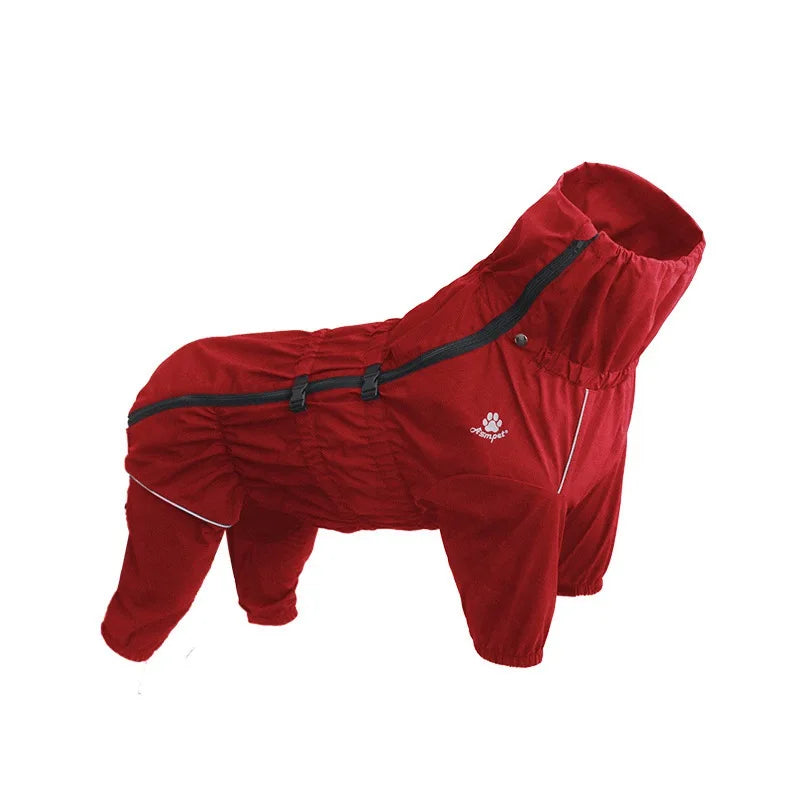 Waterproof Reflective Dog Raincoat - Winter Jumpsuit