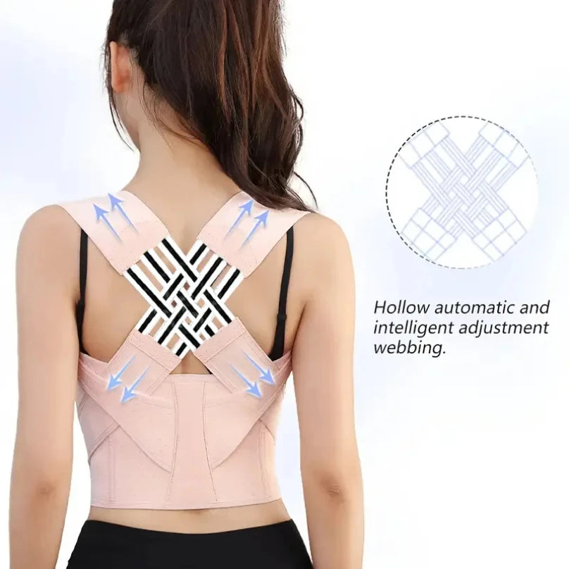 Adjustable Posture Corrector – Upper Back & Shoulder Support Brace