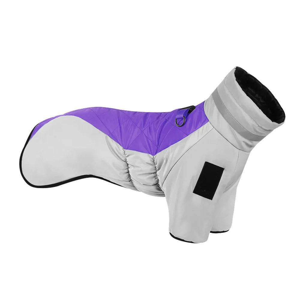 Dog Coat Reflection High Collar