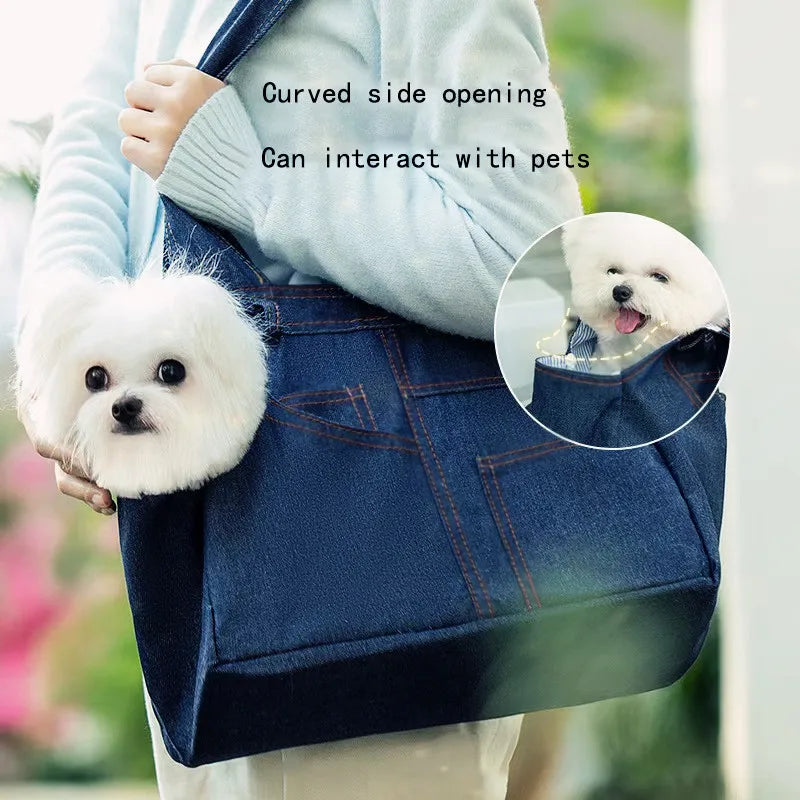 Fashion Pet Carrier Bag | Crossbody Shoulder Bag for Small Dogs & Cats