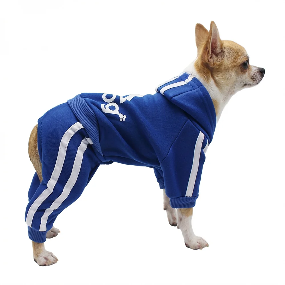 Classic Fashion Dog Hoodie, Four-Leg Design Pet Apparel, Puppy Dog Sweater for Small to Medium Breeds