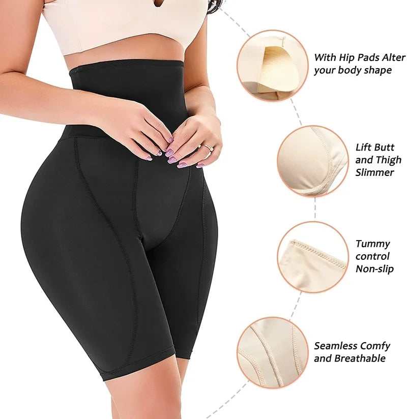 High-Waist Butt Lifter Shaping Shorts – Tummy Control & Curve Sculpting