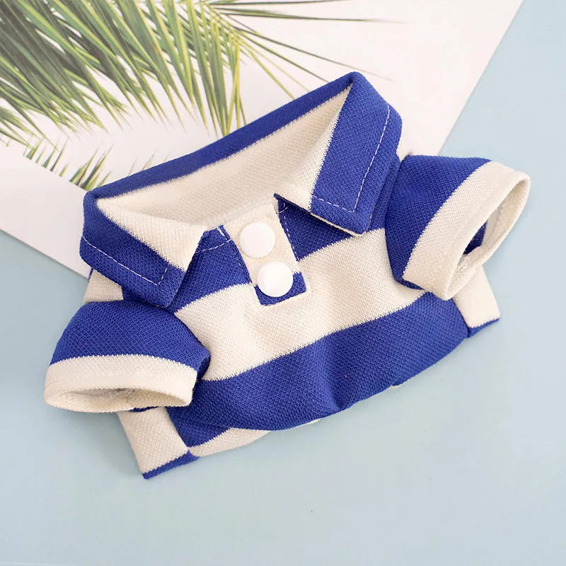 Lightweight Striped Dog Polo Shirt