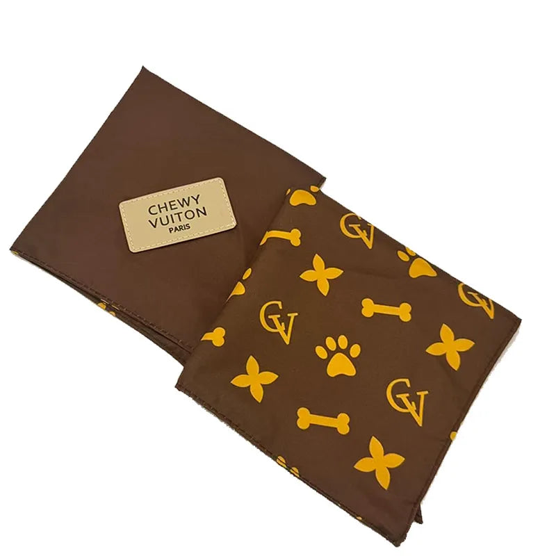 Luxury Cute French Bull Dog Triangular Bandage Pet Scarf