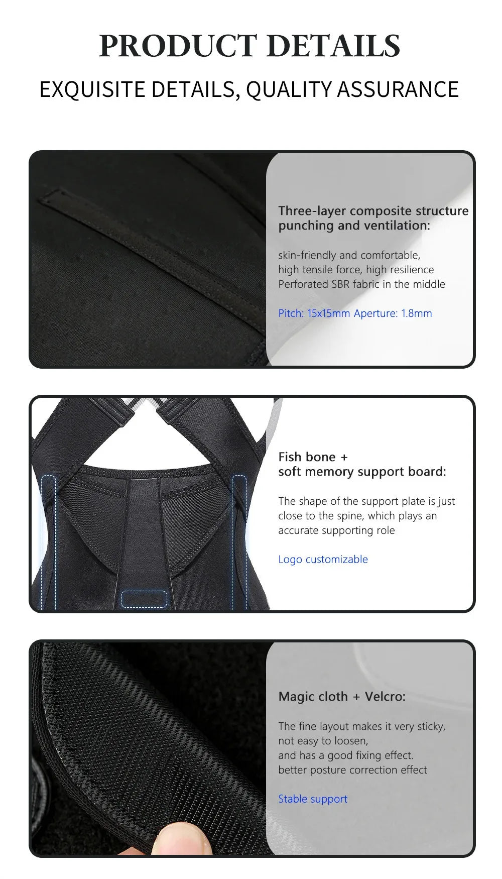 Adjustable Posture Corrector – Upper Back & Shoulder Support Brace