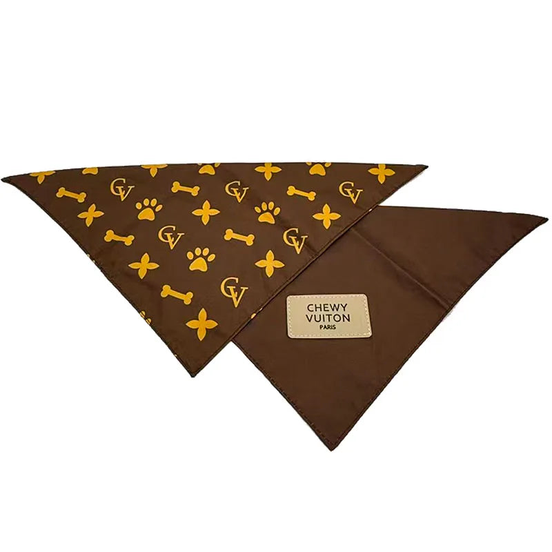 Luxury Cute French Bull Dog Triangular Bandage Pet Scarf
