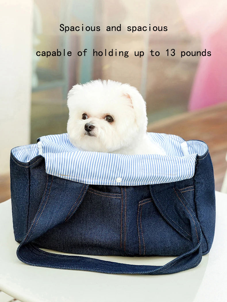 Fashion Pet Carrier Bag | Crossbody Shoulder Bag for Small Dogs & Cats