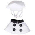 Pet Chef Costume for Cats & Dogs | Cute Chef Hat & Bib Cosplay Outfit for Small to Medium Pets