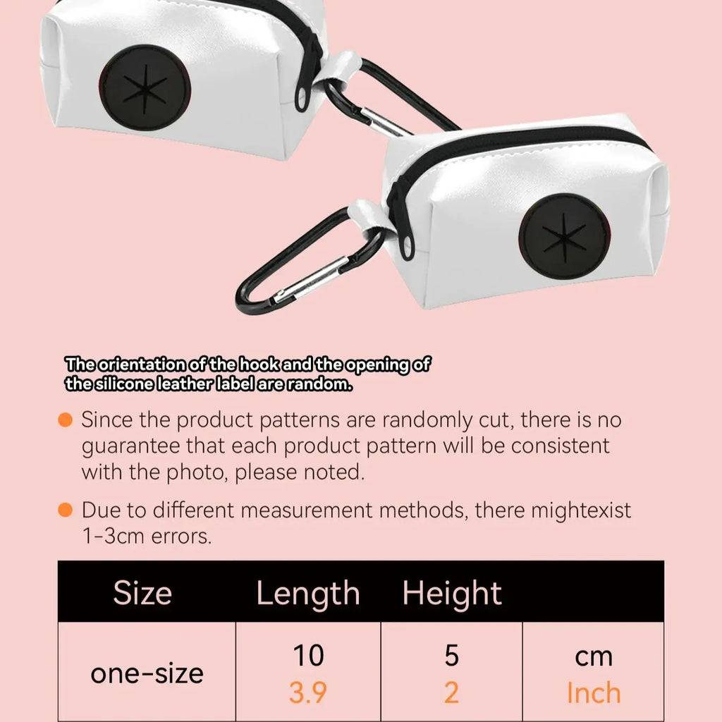 Designer Dog Poop Bag Holder — Stylish Belt-Clip Waste Bag Dispenser for Dog Walking