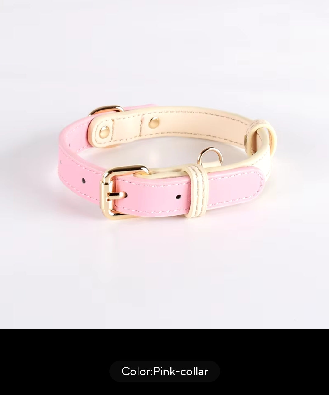 Genuine leather colorful pet collars