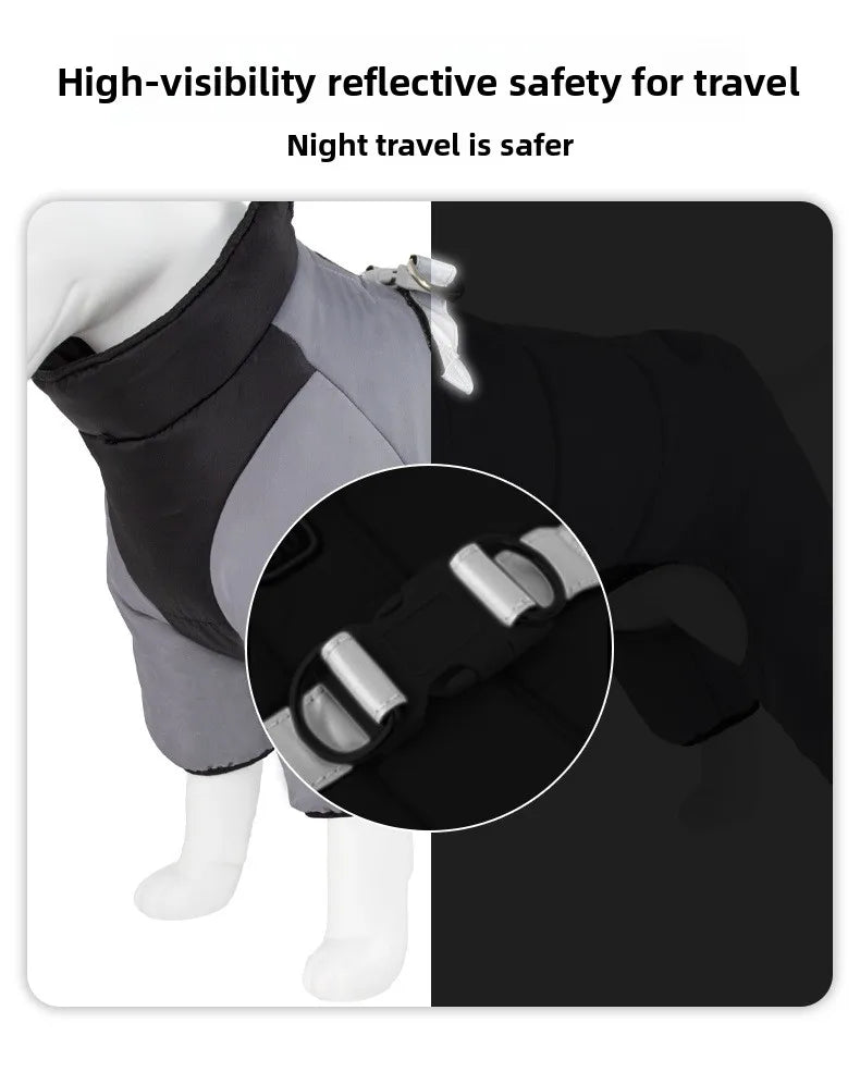 Winter dog cotton coat, , waterproof, non stick fur,