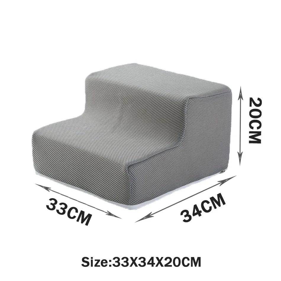 Pet Stairs & Dog Ramp — Detachable Sponge Steps for Dogs & Cats | 3-Step, Big 3-Step & 4-Step