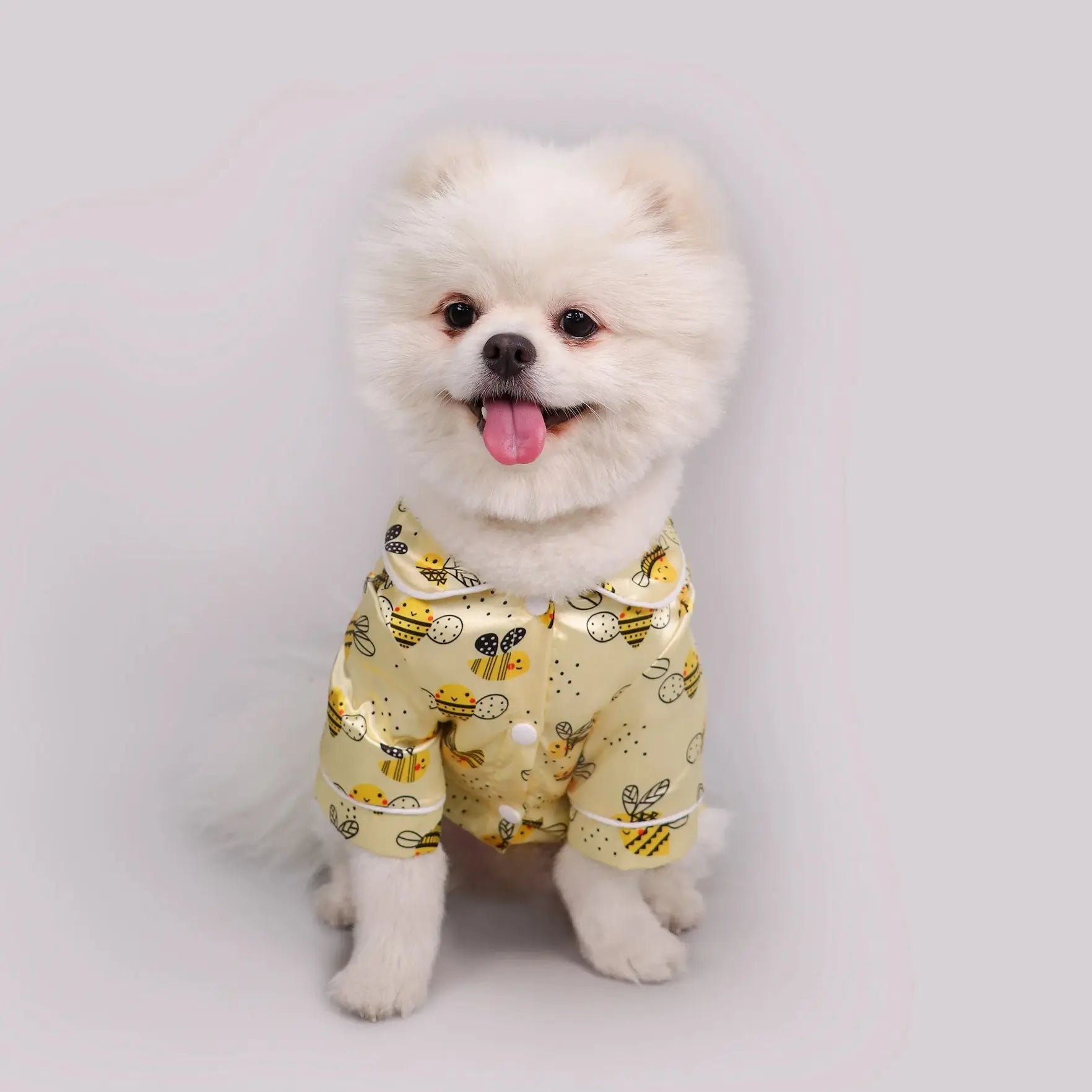 Pet Dog pajamas Clothes - Cute Adorable Leopard & Bee & Cow Print, Lightweight Cozy Soft Homewear Outfit Pet Wear Clothes Fashioned Furbabies