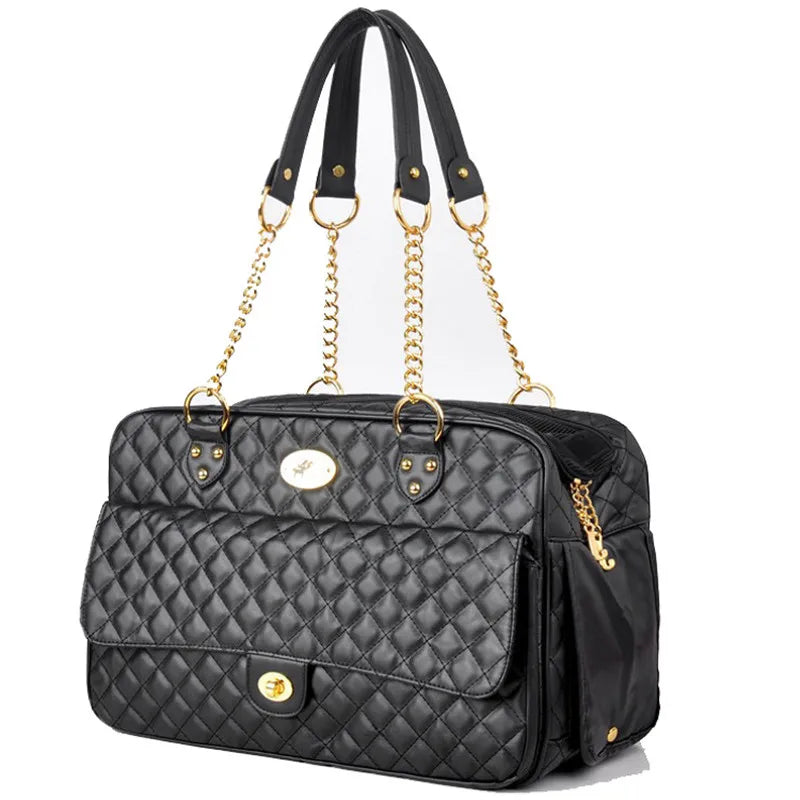 Luxury Designer Pet Carrier for small pets Dog Carry Bag Fashionable Cat Chihuahua, French Bulldog Pomeranian dogs accessories Fashioned Furbabies